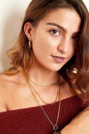 Ketting dames dubbel stainless steel model