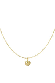 Ketting dames hanger hart goud