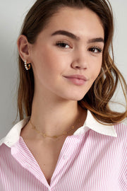 Ketting klavers zilverkleurig stainless steel model | LoveSieraden