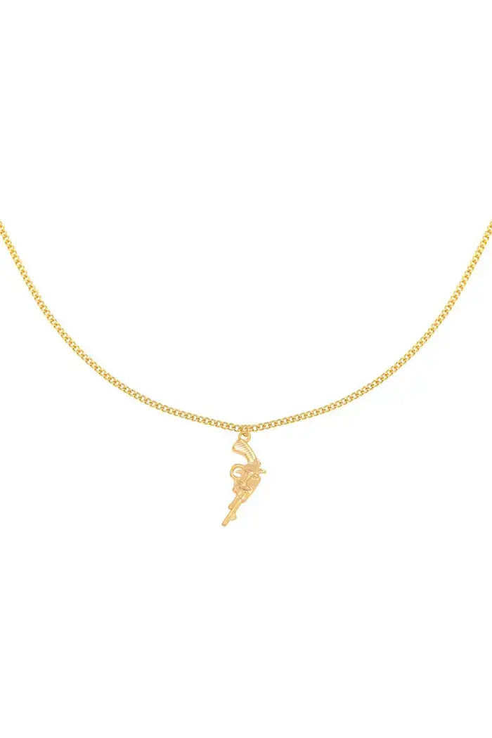 Ketting met bedel pistool