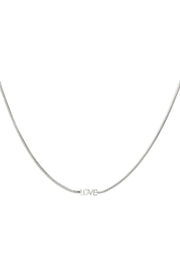 Ketting zilver dames Love stainless steel