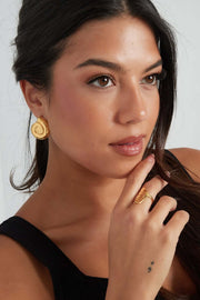 Oorbellen dames schelp stainless steel model3