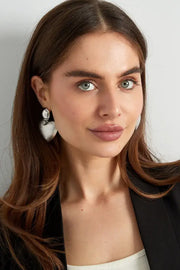 Oorbellen hart en dot statement model1