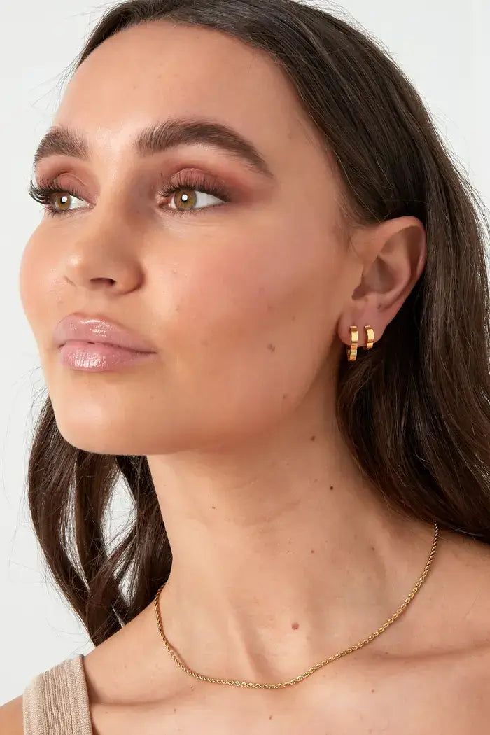 Oorbellen klassiek klaver klein model