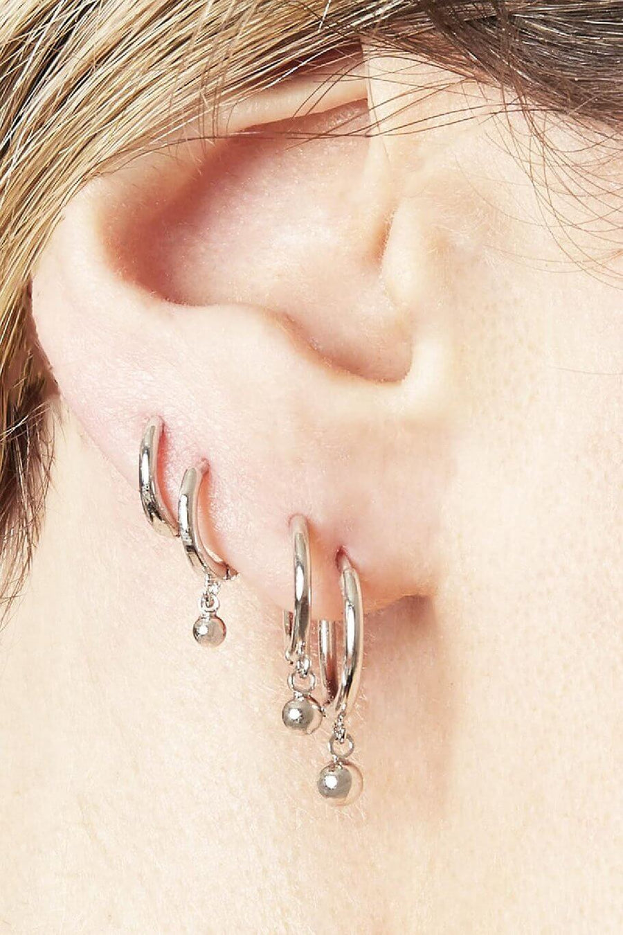 Oorbellen set basic balletjes goud model