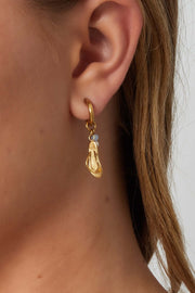 Oorbellen slippers en kraaltje stainless steel model