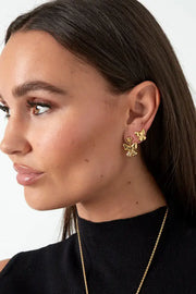 Oorbellen strik met hartje model1