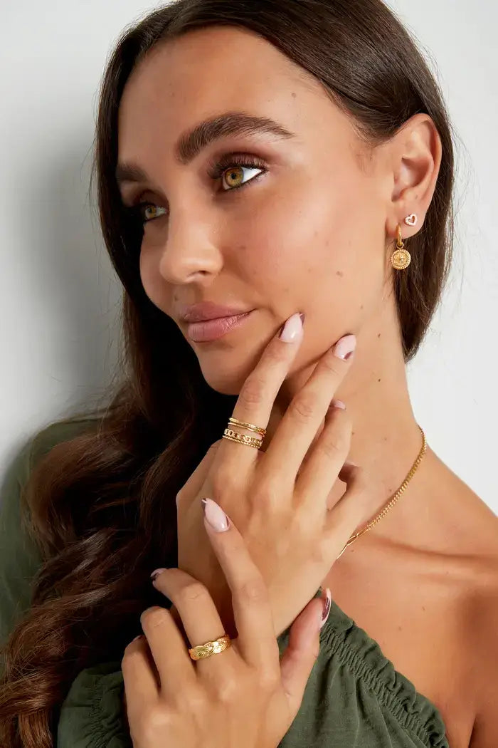 Ring meerdere lagen stainless steel model