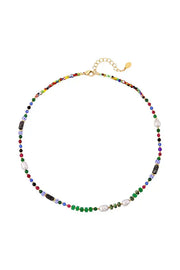 Ronde ketting kralen kleurenfestijn groen