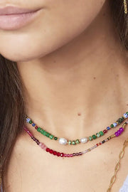 Ronde kralenketting kleurenfestijn model2