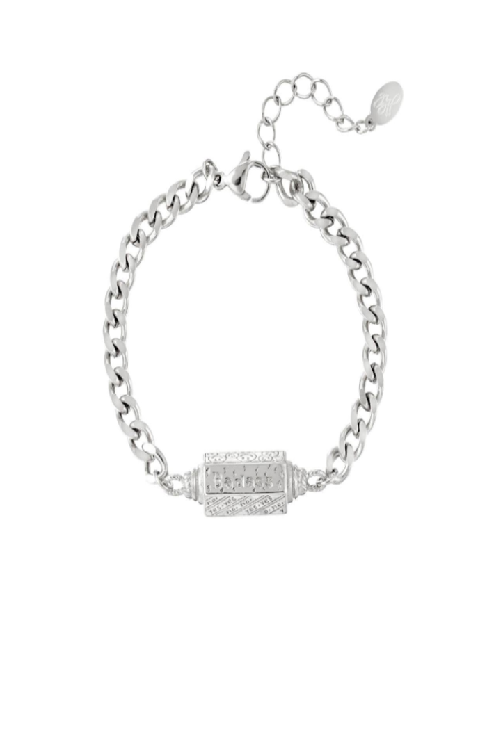 zilveren schakelketting