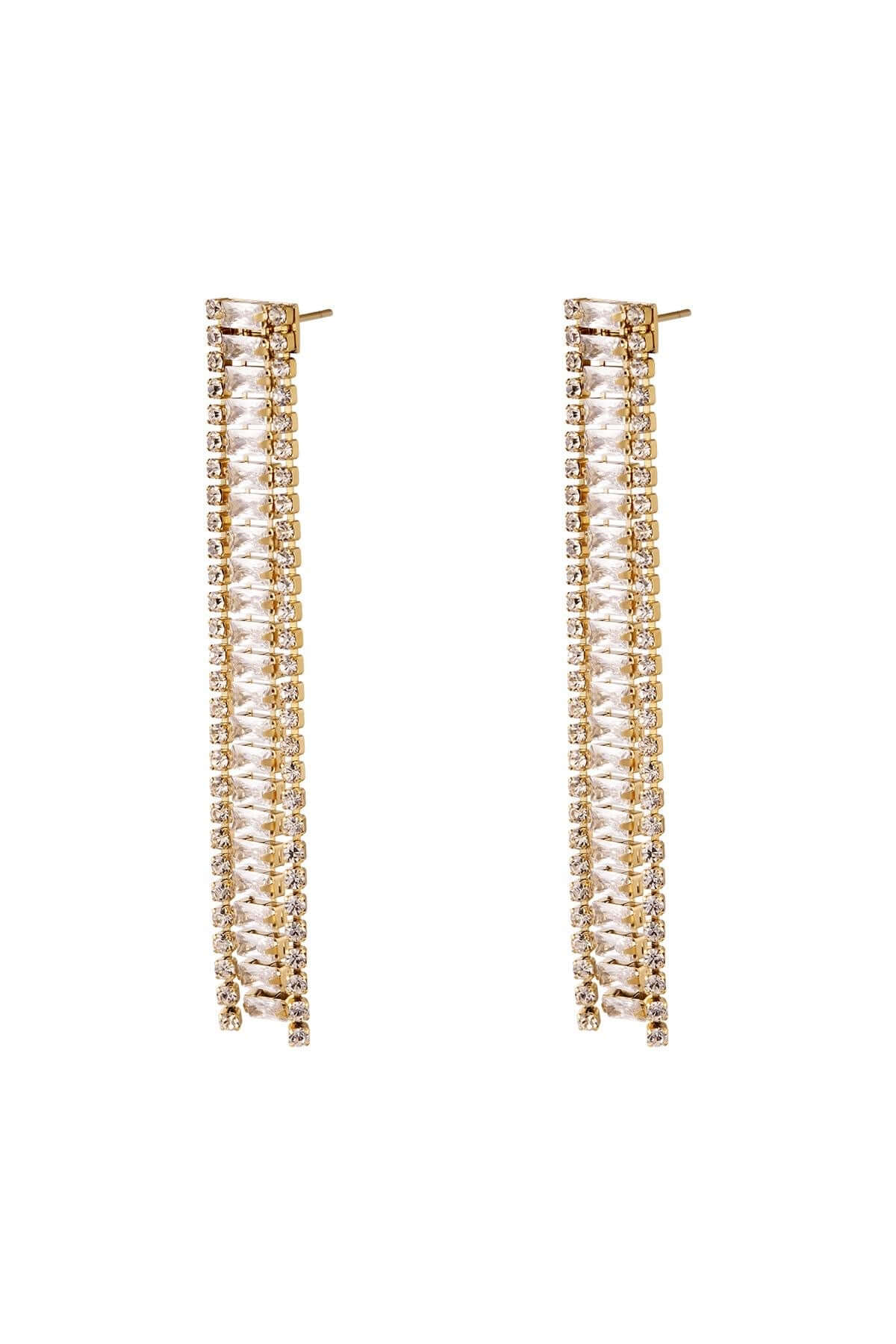 Statement oorbellen chique WIT