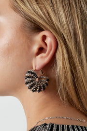 Statement oorbellen kleurrijke glaskralen model