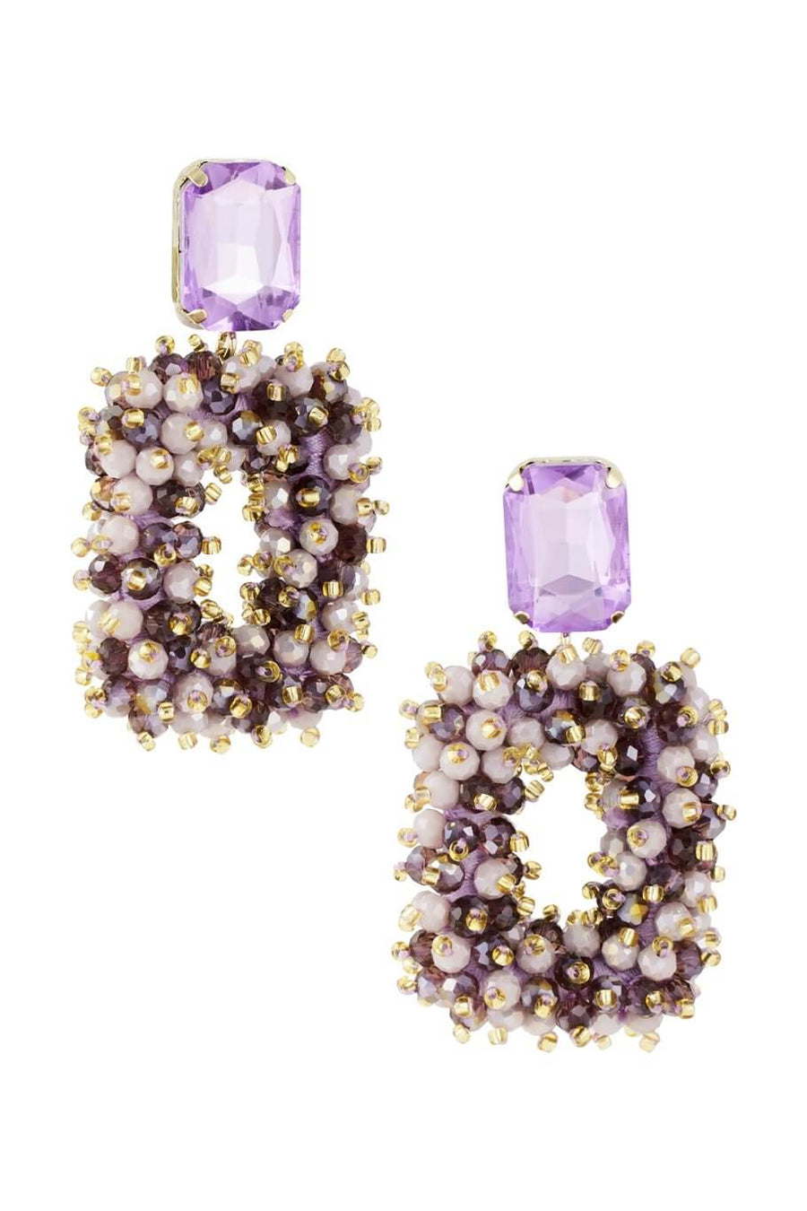 Gyj &mmm Statement Oorbellen Roze Strass Bowknot Drop Gyj &mmm Statement Oorbellen Roze Strass Bowknot Drop