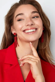 Statementoorbellen tassel kleurrijk model