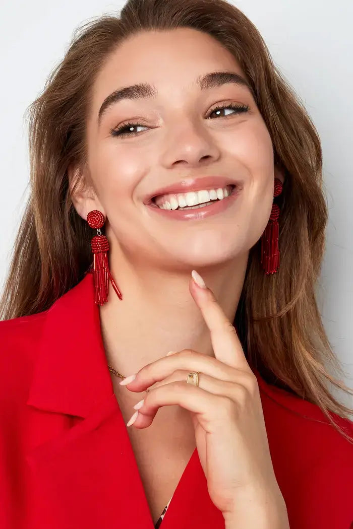 Statementoorbellen tassel kleurrijk model