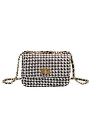 Tas met pied de poule print