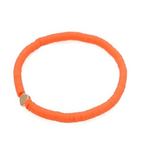 Armband kleur met hartjesbedel - LoveSieraden