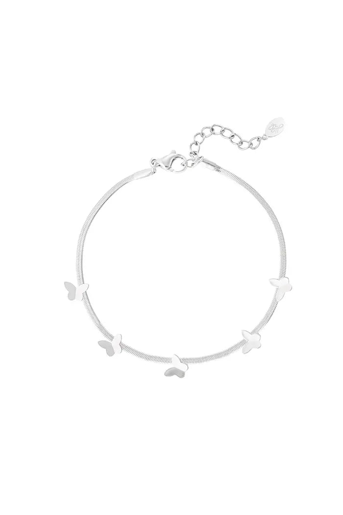 Armband met prachtige bedels vlinder - LoveSieraden