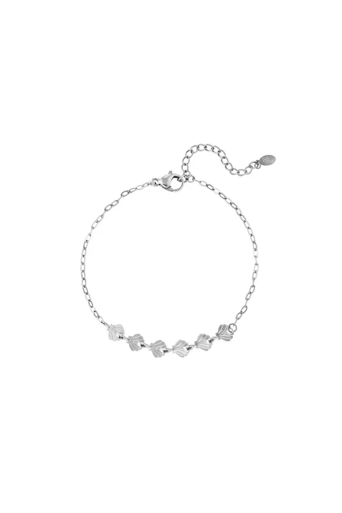 Armband zilver strand en schelpen - LoveSieraden