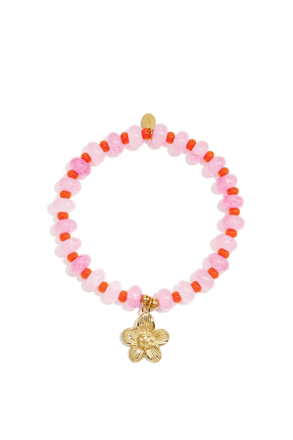 Kralen armband met hart of bloem bedel LoveSieraden
