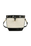 Bucket bag schoudertas zwart en wit - LoveSieraden