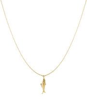 Lange ketting met hanger vis stainless steel LoveSieraden
