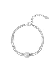 Driedubbele armband met grote kraal LoveSieraden