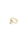 Gouden ring met kruis en steentjes LoveSieraden