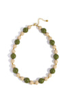 Kralenketting grote en kleine kralen groen LoveSieraden