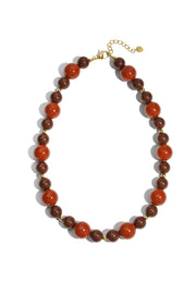 Kralenketting groen en beige kralen LoveSieraden