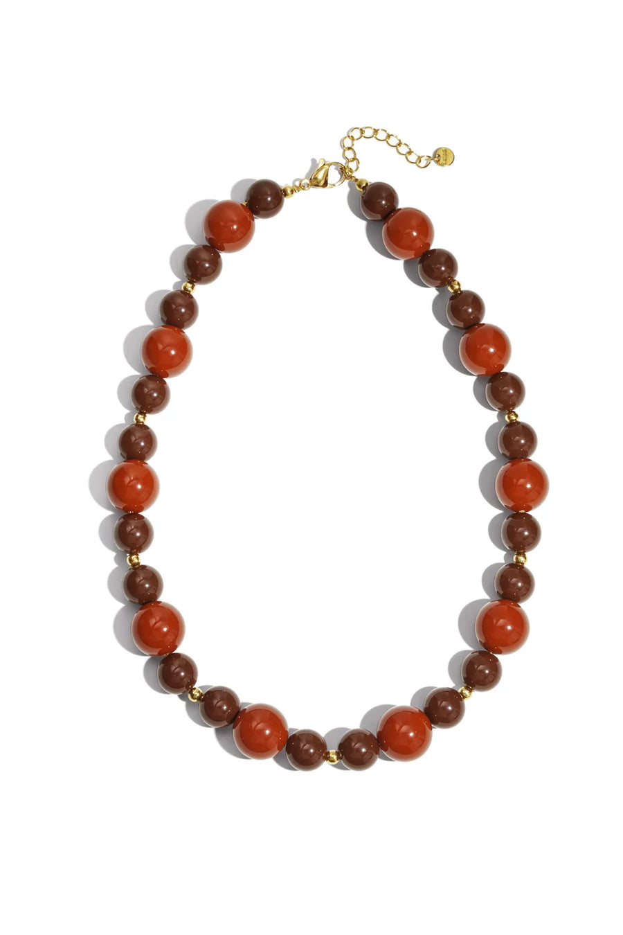 Kralenketting groen en beige kralen LoveSieraden