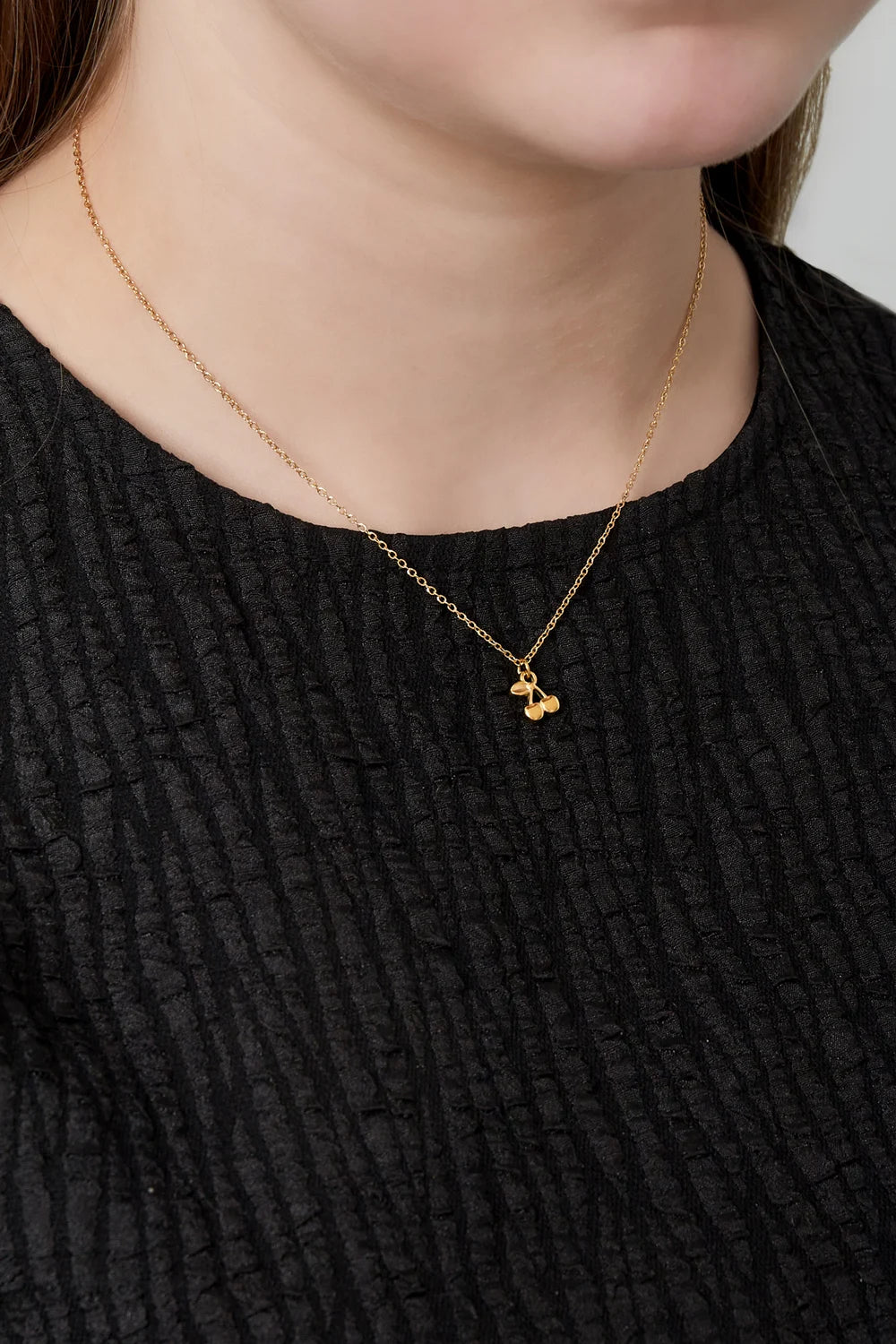 Ketting hanger kers goud stainless steel LoveSieraden