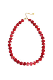 Rode hartjes kralenketting LoveSieraden