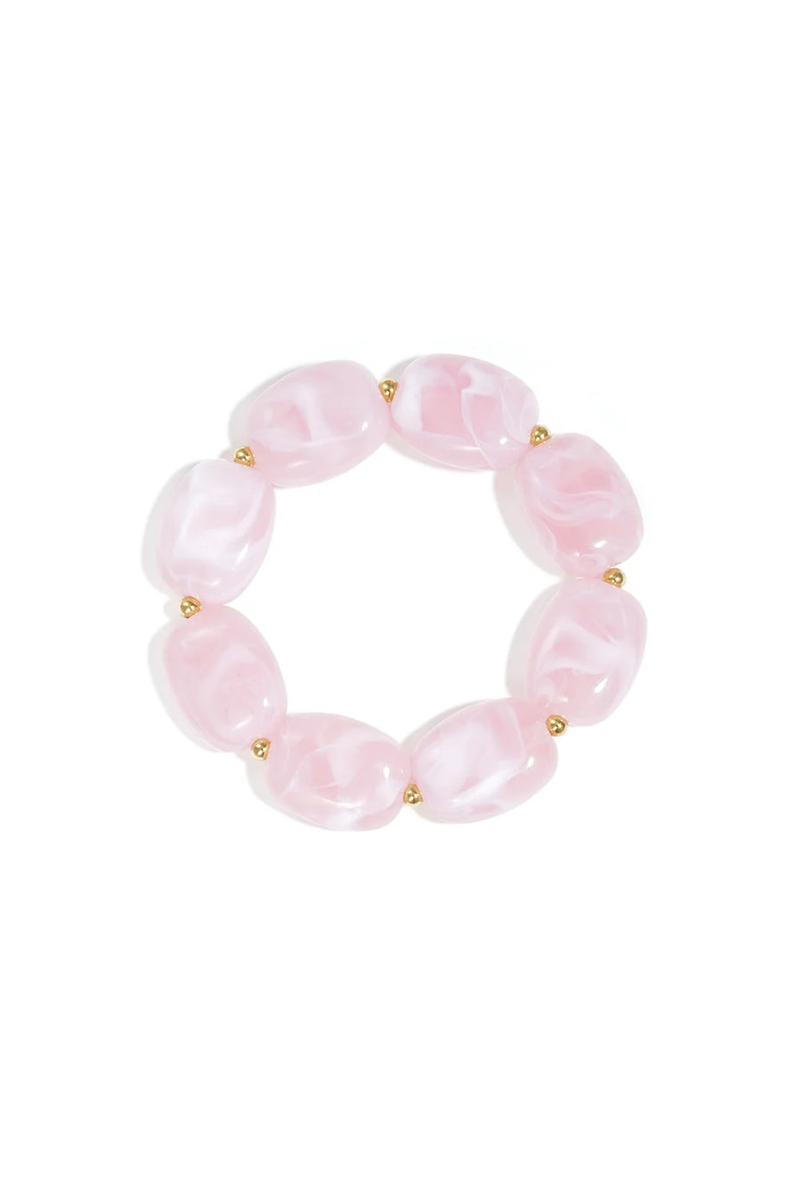 Rekbare statement armband met gekleurde kralen LoveSieraden