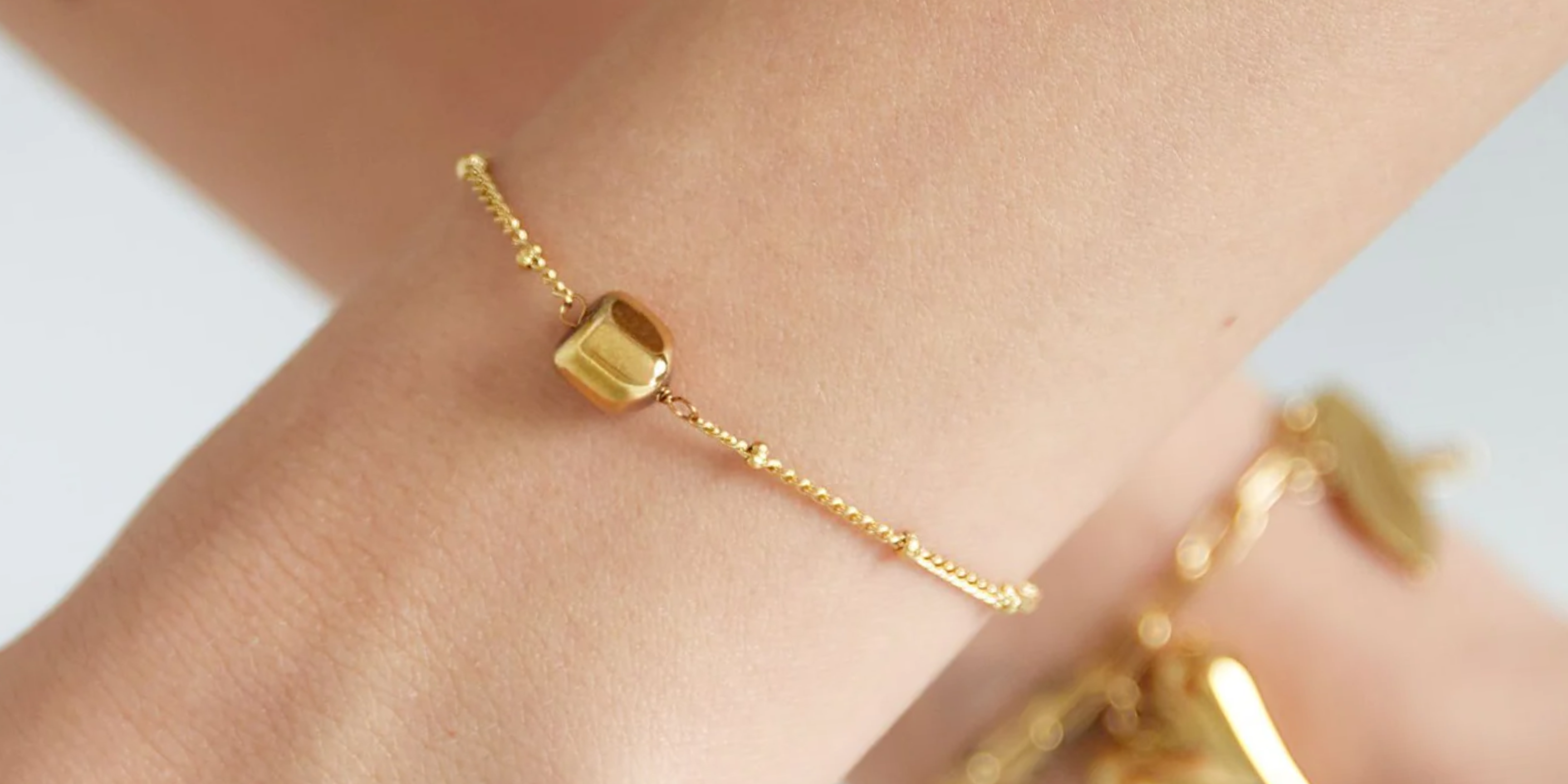 foto armband met kraal stainless steel