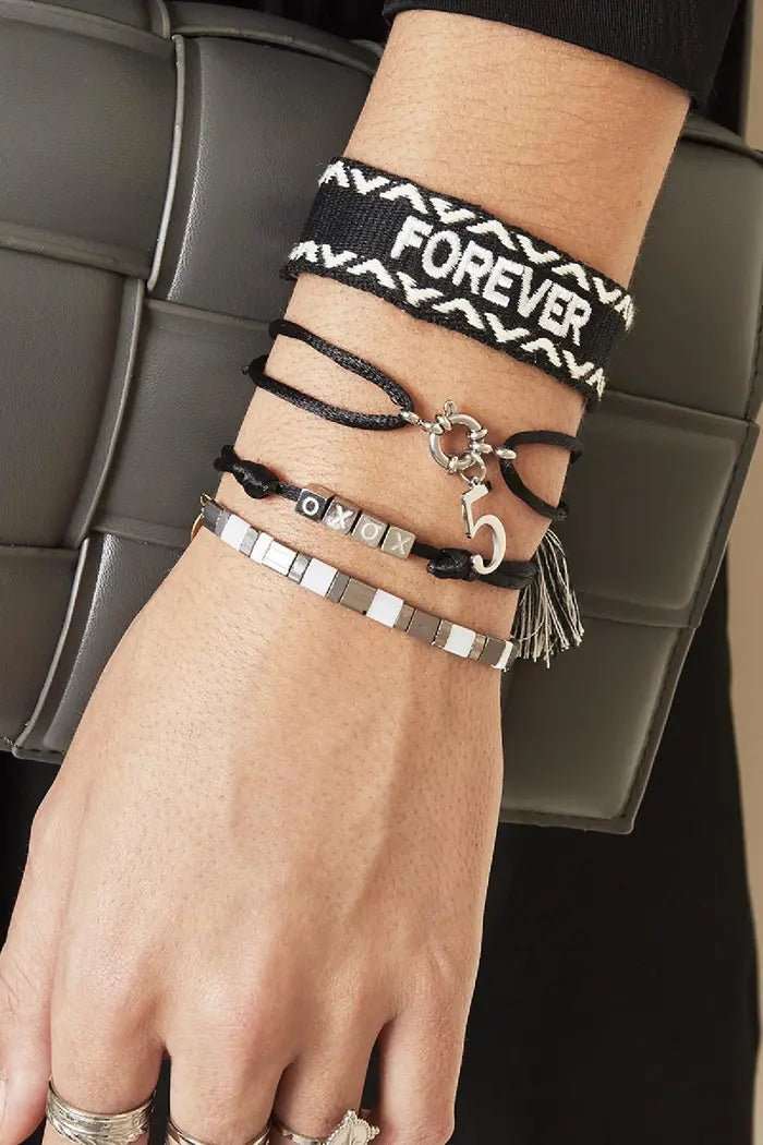 Geweven armband forever - LoveSieraden