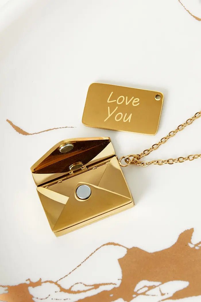 Ketting envelop met boodschap - LoveSieraden