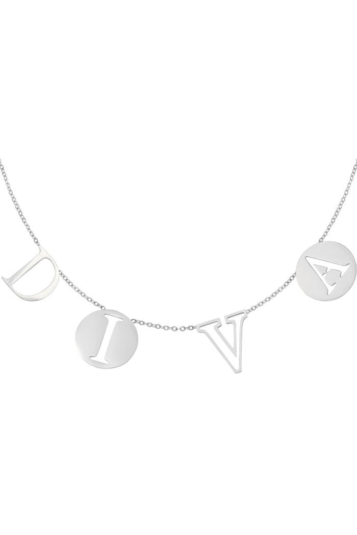 Ketting hangers met het woord 'Diva' - LoveSieraden