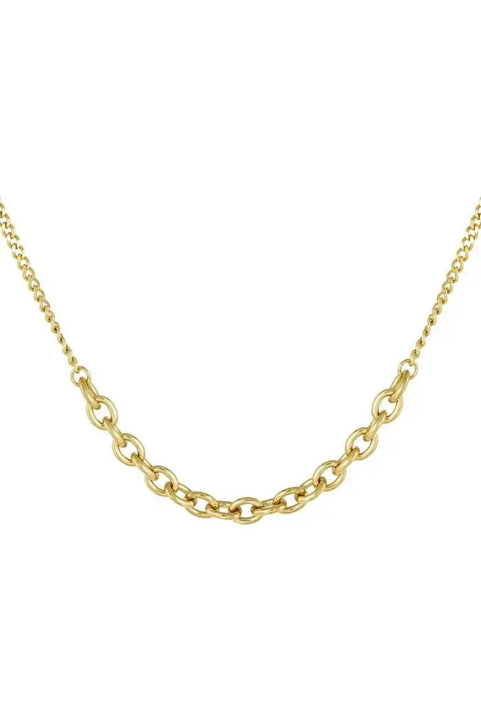 Ketting met grote en kleine schakels - LoveSieraden
