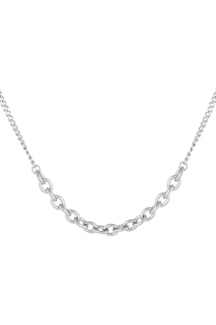 Ketting met grote en kleine schakels - LoveSieraden
