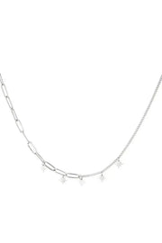 Ketting variatie met kleine sterrenbedels - LoveSieraden