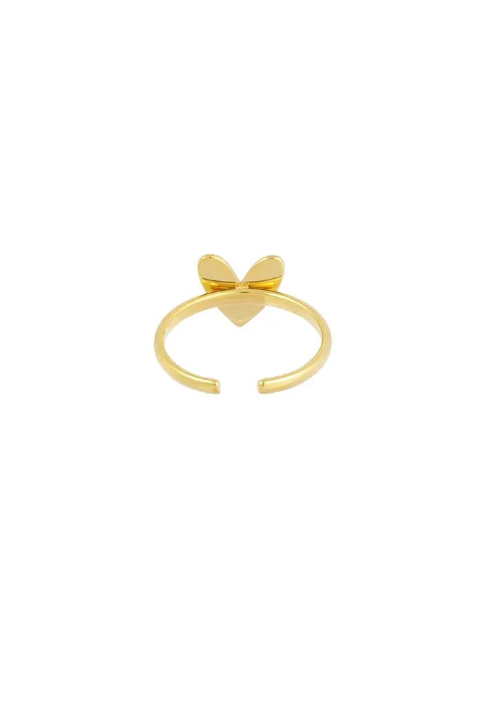 Ring klein hartje klassiek - LoveSieraden