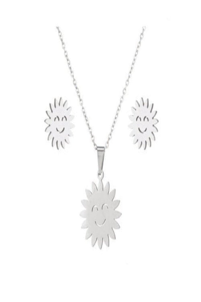 Set ketting en oorbellen ‘Happy Sun’ - LoveSieraden