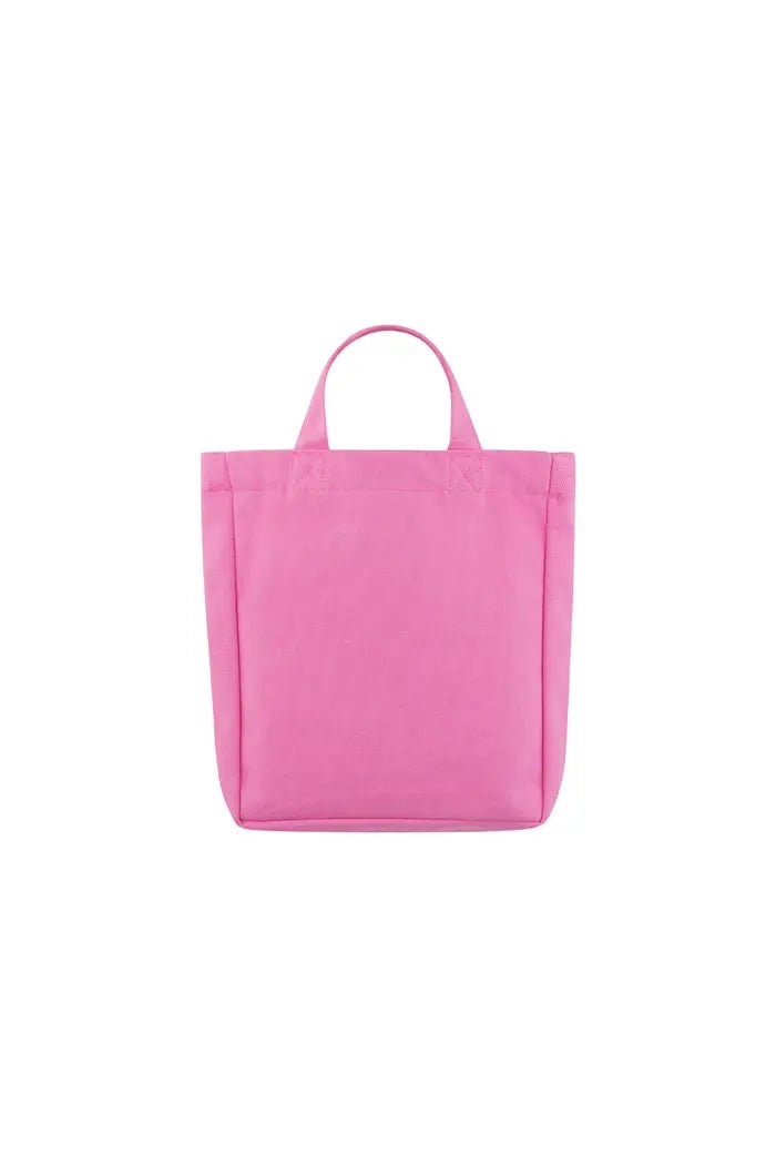 Tas canvas roze met te leuke wimpers - LoveSieraden