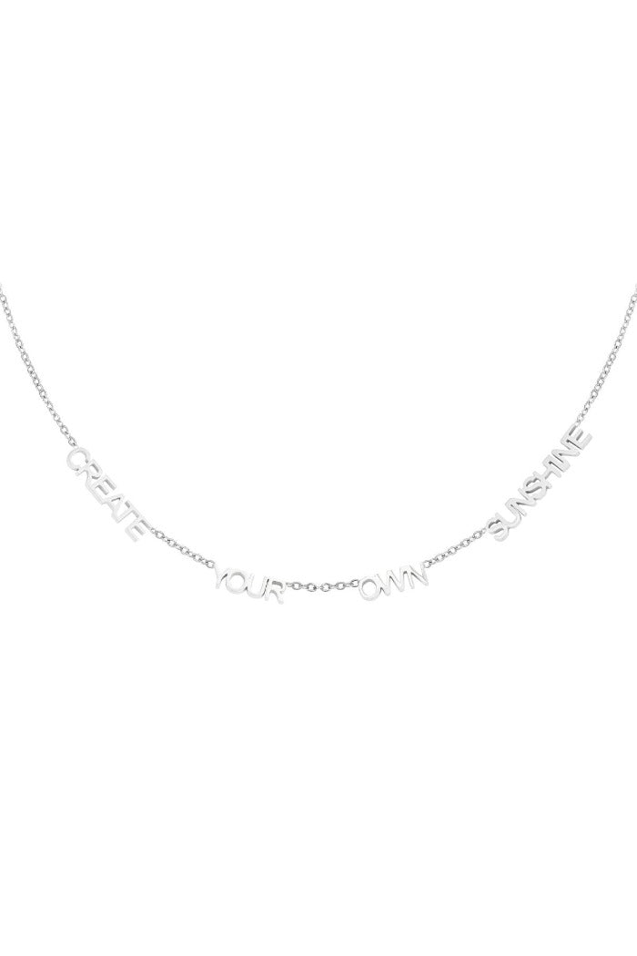 Zilveren ketting sunshine - LoveSieraden