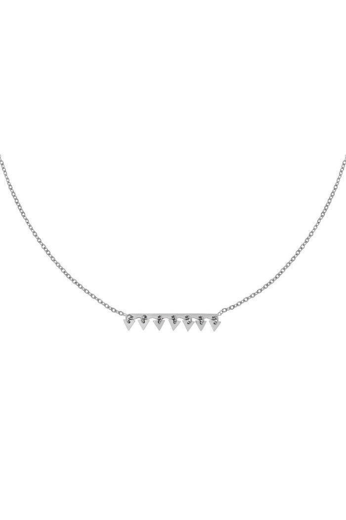 Zilveren ketting triangel - LoveSieraden